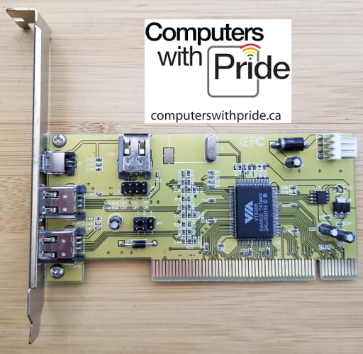 VIA VT6306 PCI FireWire Controller Card