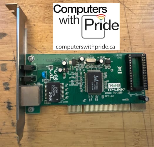 TP-Link TG-3269 REV: 3.2 10/100/1000Mbps Gigabit PCI Network Adapter PCI Card
