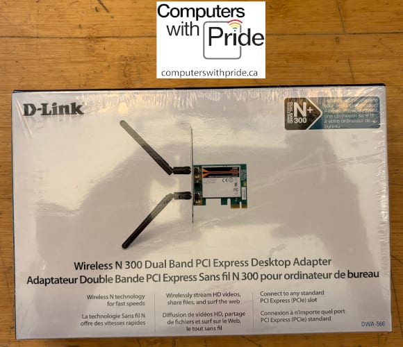 D-Link DWA-566 Wireless N 300 Dual Nand PCIe Desktop Adapter