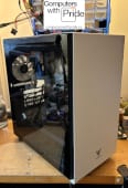 DeepCool Armoury 110WH CA6BK microATX Computer Case With Full-size Magnetic Tempered Glass Side