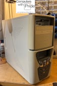 Beige With Grey Bottom Half ATX Mid-Tower Computer Case