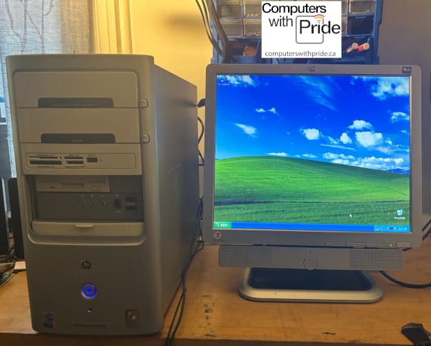 HP Pavilion a1034n with 17" HP Monitor With Speakers