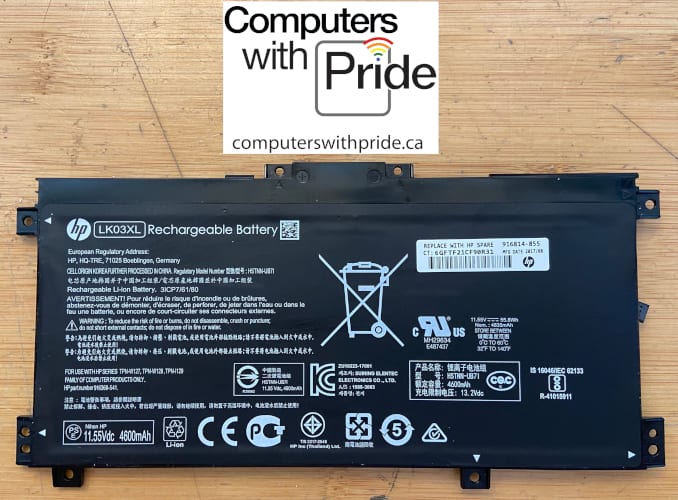 HP LK03XL Rechargarable Battery for HP Envy X360 15-BP 15-BQ 15-CN 15-CP 15-CR 17-AE
