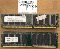 DDR PC2700 333MHz 256MB Non-ECC 184-PIN Memory