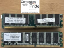 DDR PC3200 400MHz 512MB Non-ECC 184-PIN Memory