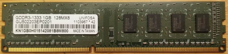 GDDR3-1333 1GB
