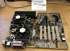 ASUS CUV4X-D Rev 1.03 Dual Socket 370 ATX Motherboard Pentium III 1.0GHz 256MB RAM